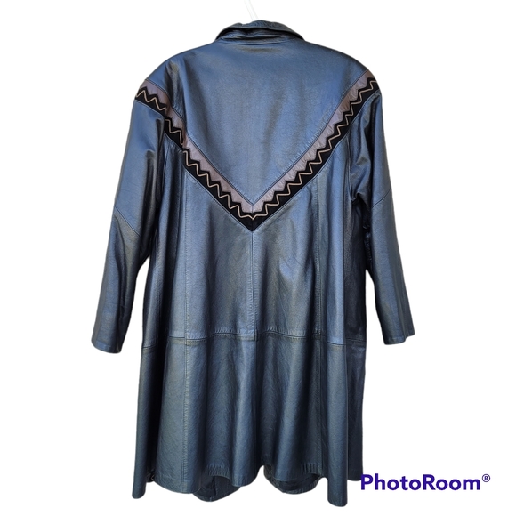 Vintage Leather Midi Jacket - Picture 3 of 7